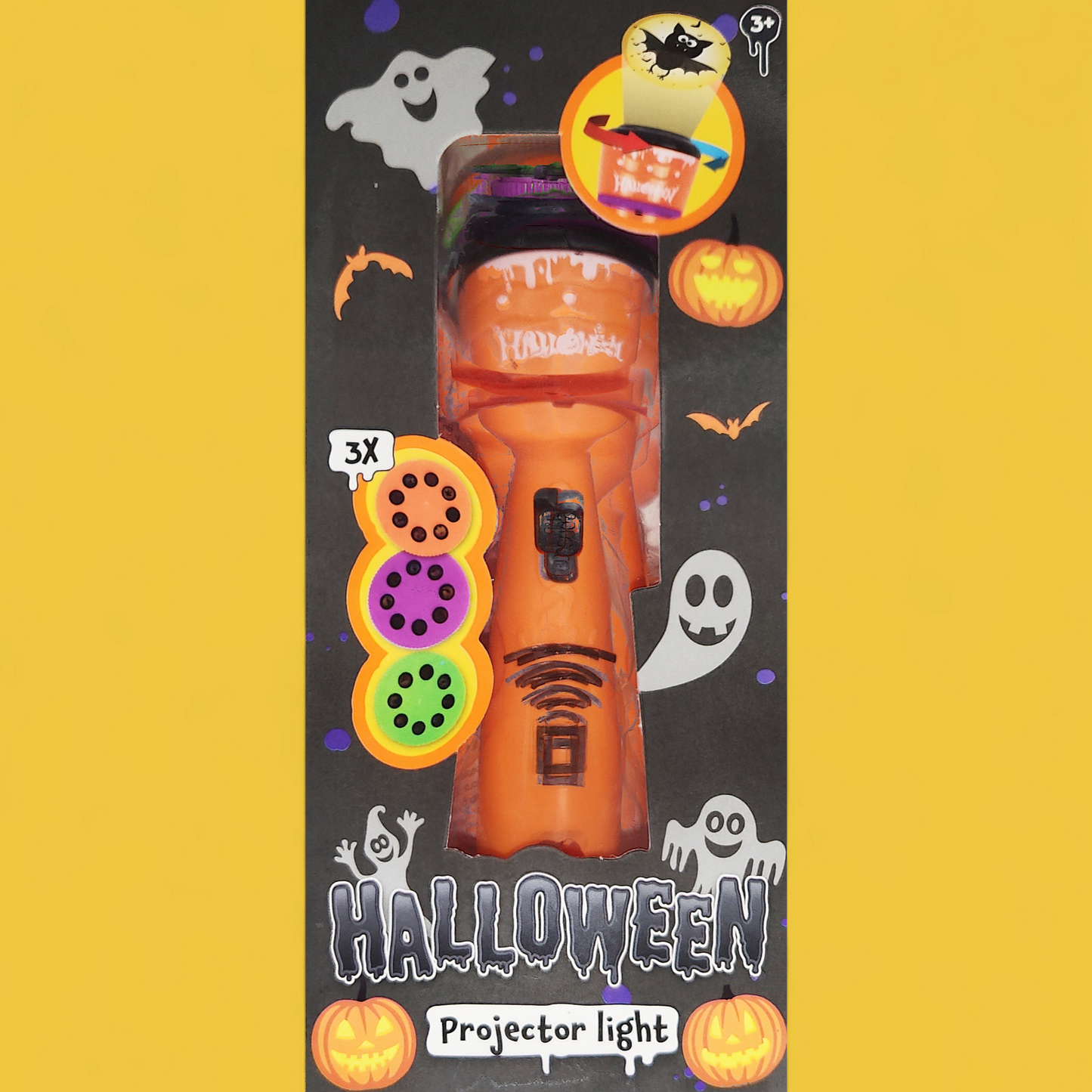 Halloween Projektor Licht orange