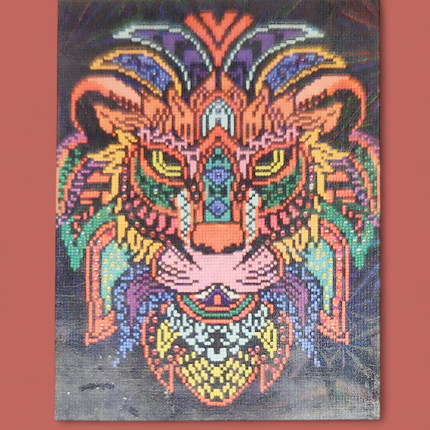 (21) Diamond-Painting Tiger Kunstdruck (30×40cm) full