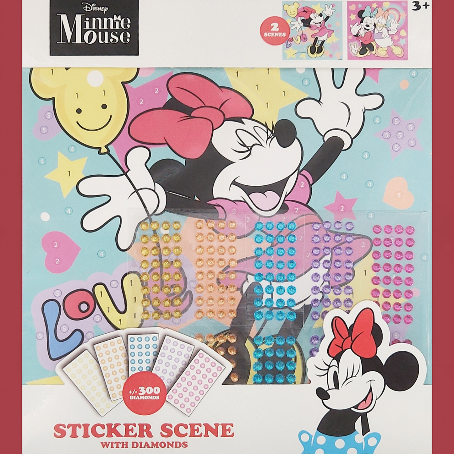 (1) Diamond-Painting Stickerbild Disney Minnie Mouse