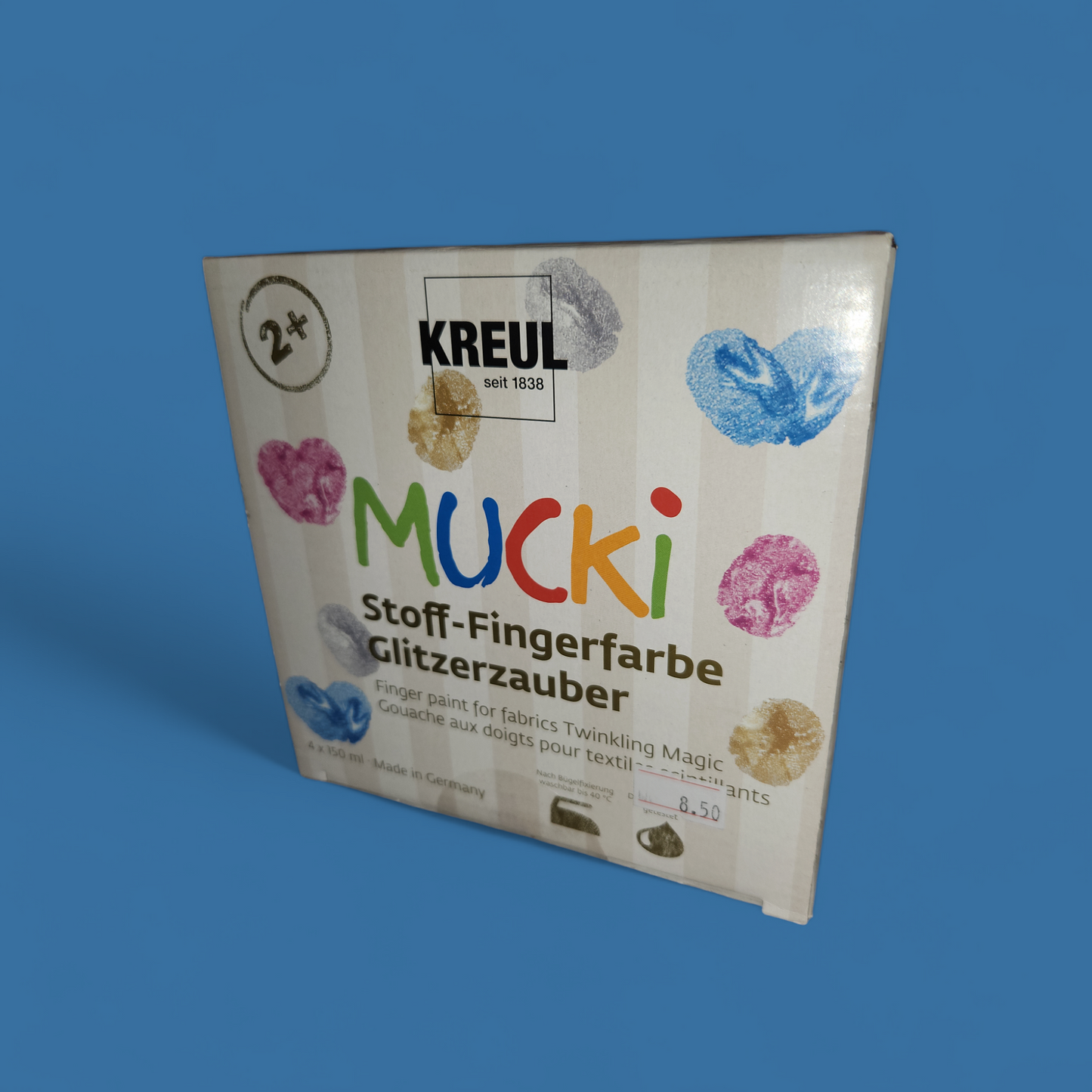 Mucki Stoff-Fingerfarbe Glitzerzauber