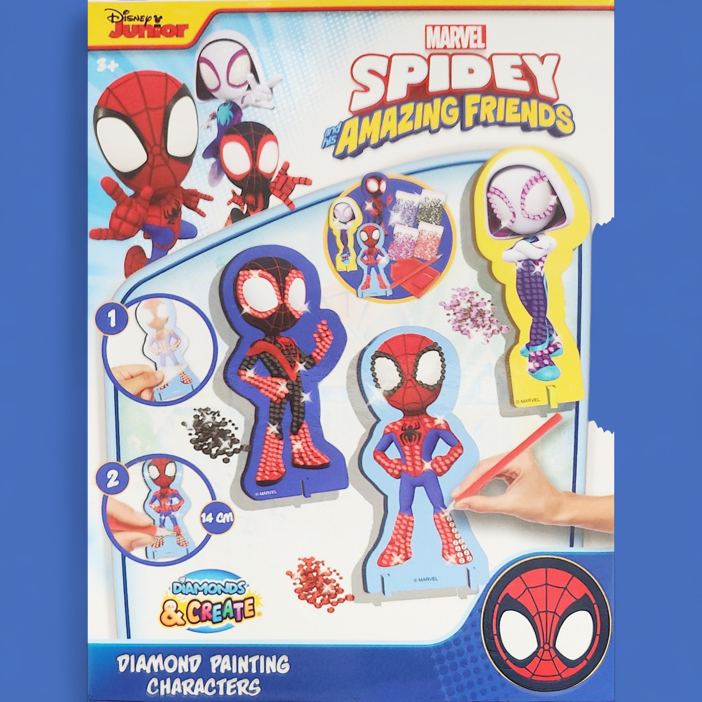 (13) Diamond-Painting Figuren Disney Junior Marvel Spidey Amazing Friends (14cm)
