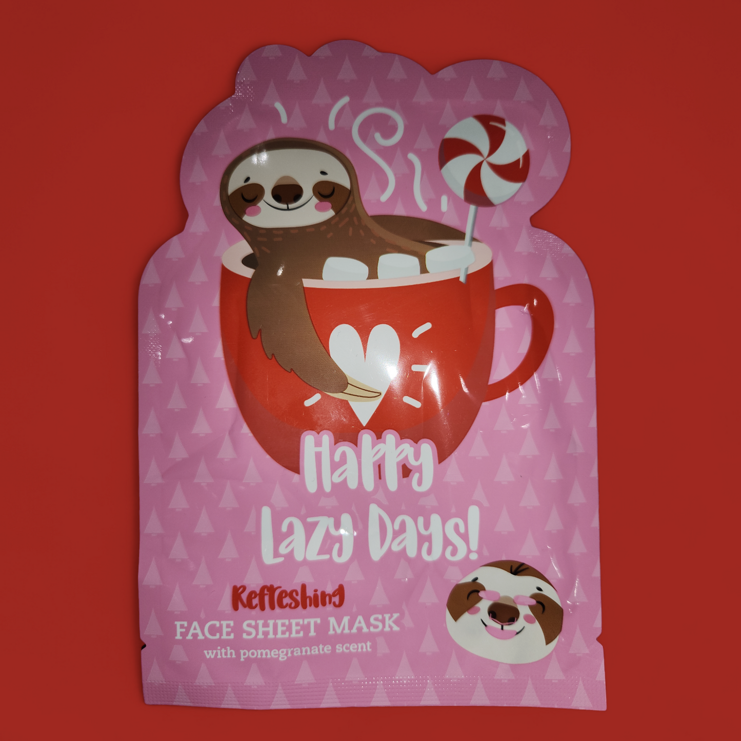 Gesichtsmaske aus Vlies "Happy Lazy Days!"