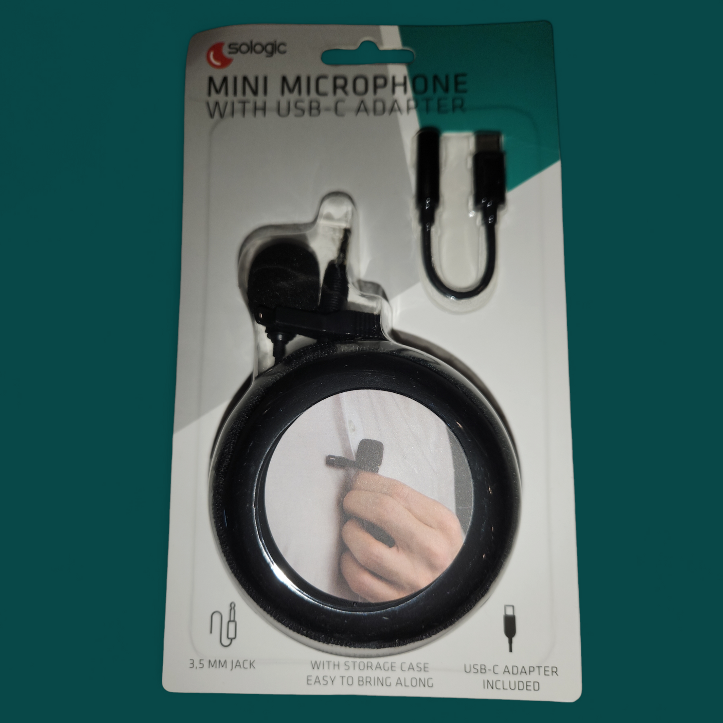 Mini Mikrofon mit USB-C Adapter