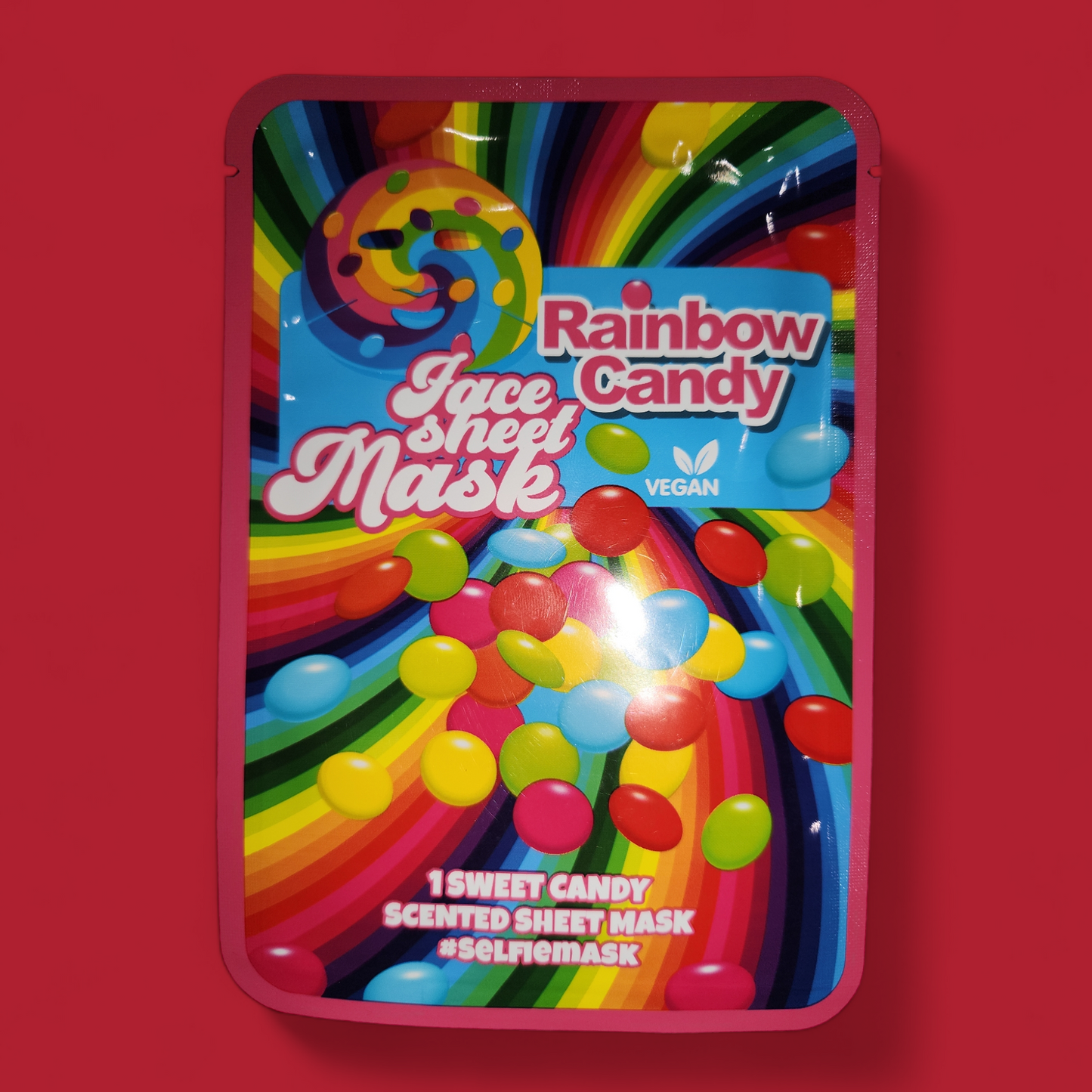 Gesichtsmaske aus Vlies: Rainbow Candy