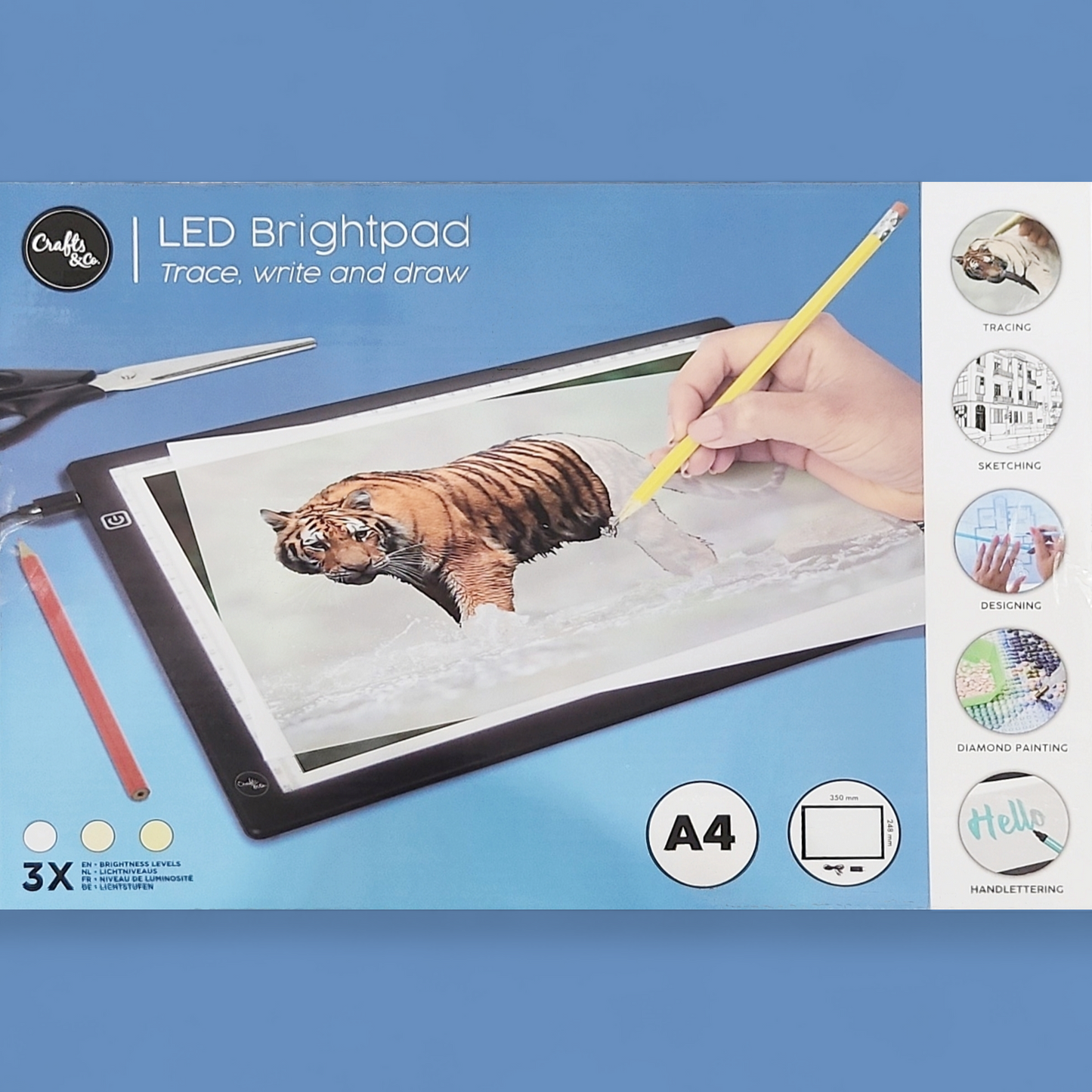LED Zeichenbrett A4