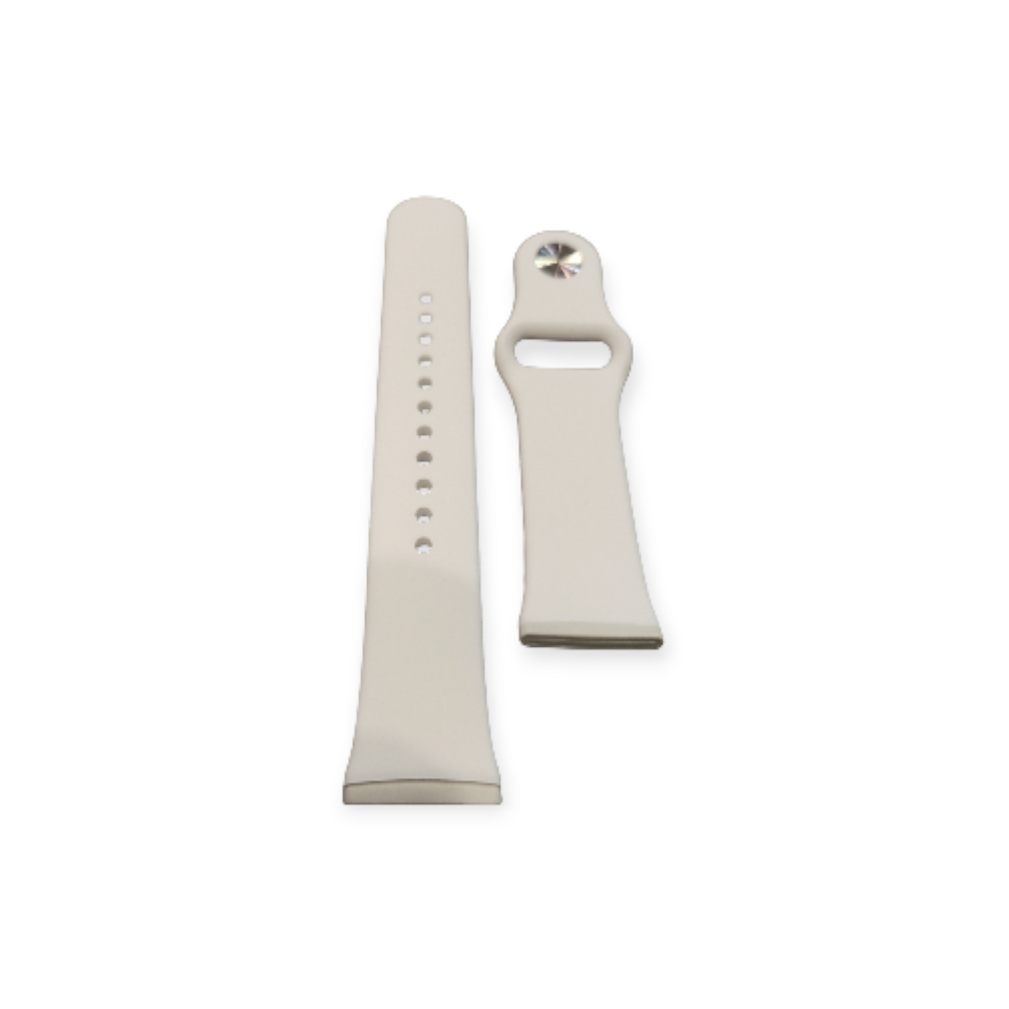 Oumida Silikon-Armband (Weiß) für Fitbit Versa 3, Versa 4, Sense & Sense 2