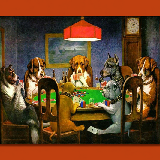 (5) Diamond-Painting Hundepoker (50×40cm) full