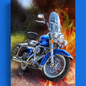(8) Diamond-Painting Motorrad (50×40cm) full