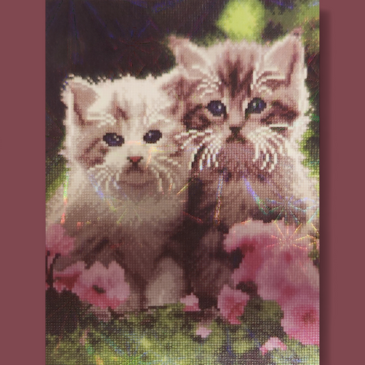(7) Diamond-Painting Kitten (30×40cm) full