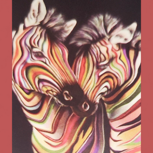 (28) Diamond-Painting Zebras Kunstdruck (40×50cm) full