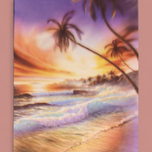 (36) Diamond-Painting Palmen am Strand (40×50cm) full