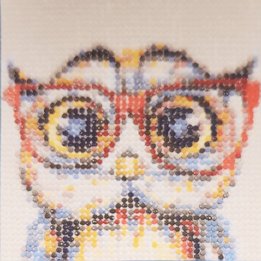 (4) Diamond-Painting Schlaue Eule (30×30cm) full