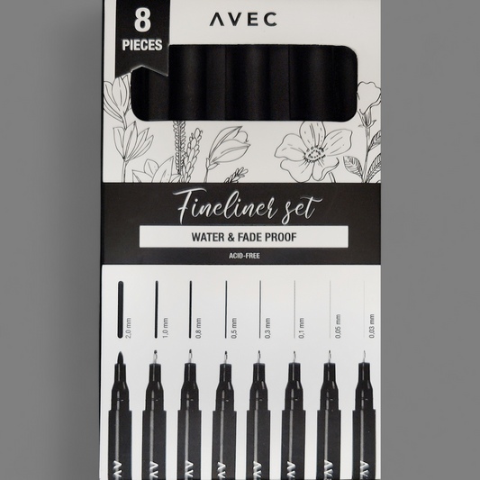 8x Fineliner Set