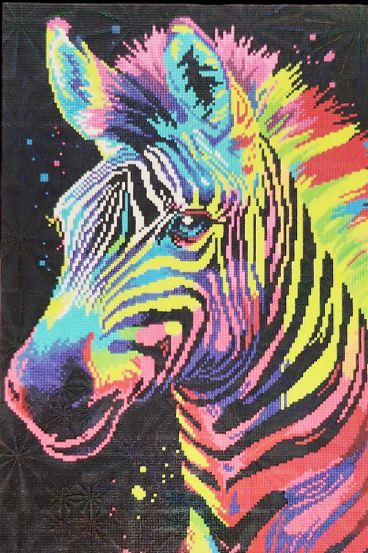 (47) Diamond-Painting Zebra Kunstdruck (40×60cm) full