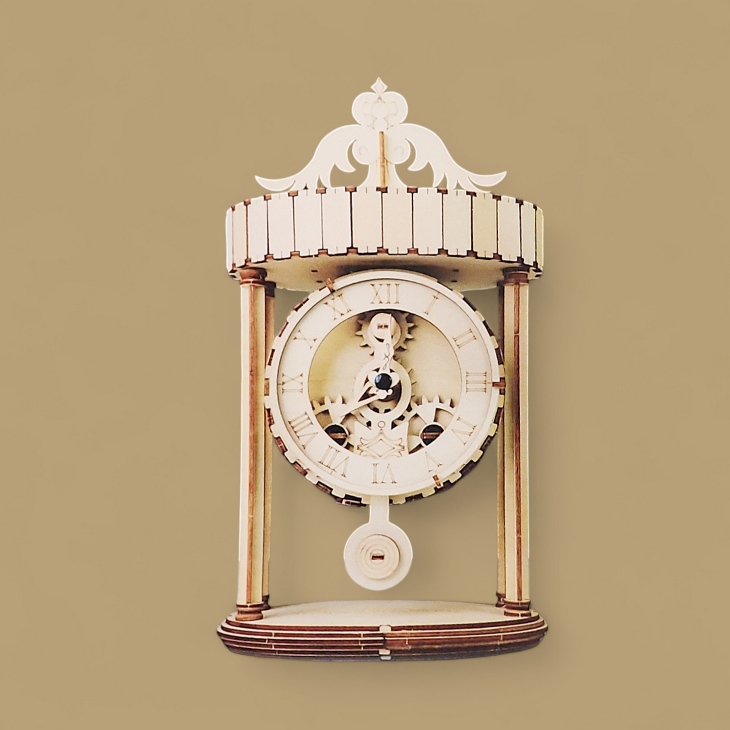 3D Mechanical Clock Puzzle DIY (13,5x9,5x24cm)