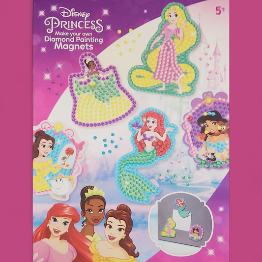 (6) Diamond-Painting Magnete Disney Princess