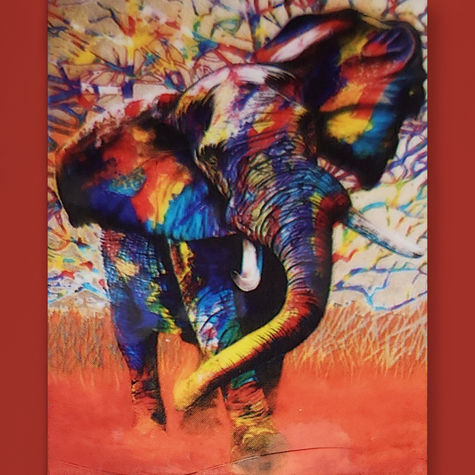 (2) Diamond-Painting Elefant Kunstdruck (40×50cm) full