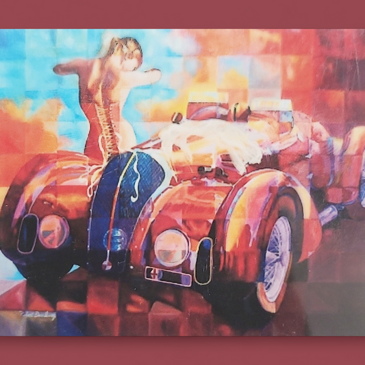 (83) Diamond-Painting Oldtimer Kunstdruck (40×50cm) full