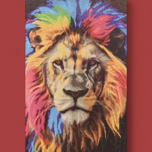 (86) Diamond-Painting Löwe Kunstdruck (40×60cm) full